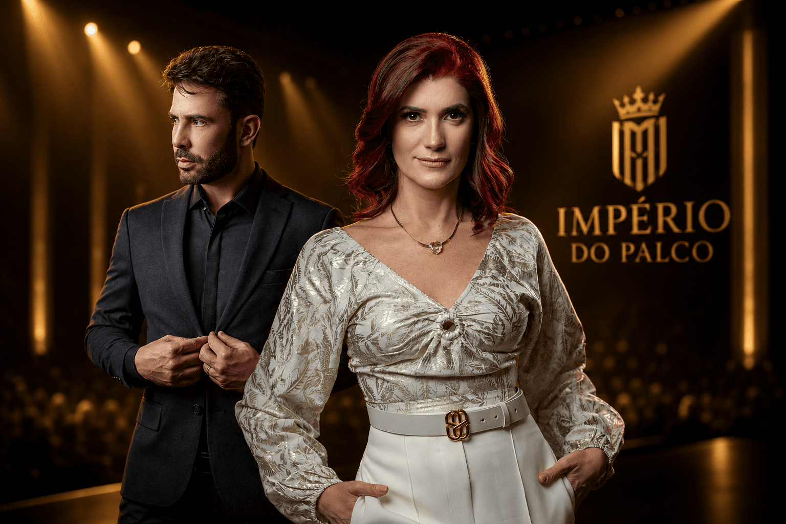 Bianca e Marcelo Lyouman, condutores da experiência Império do Palco